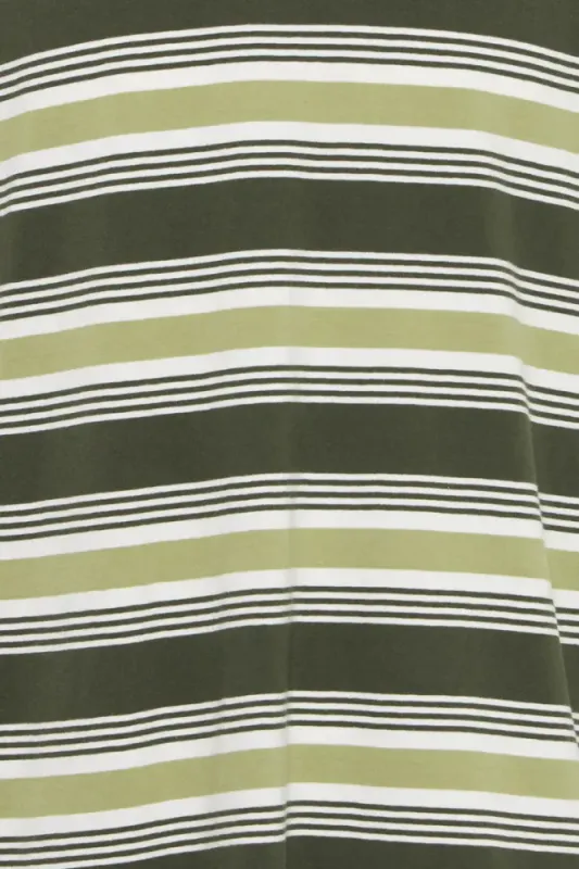 BHKalei Stripe S/S Tee 20720965 - Grønn/ Hvit 900009098