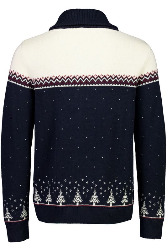 Hovedbilde CXmas shawl collar knit 30-805062 - navy