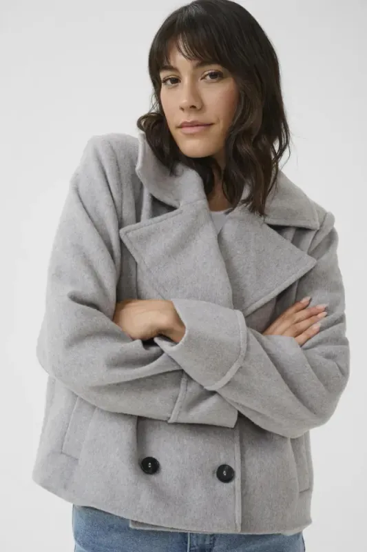 Hovedbilde KAmilia coat 10510068 - Light grey melange