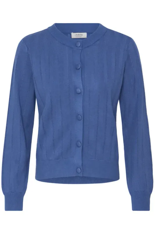 BYMMorla Pointelle Cardigan 2 - Bright Cobalt 194037