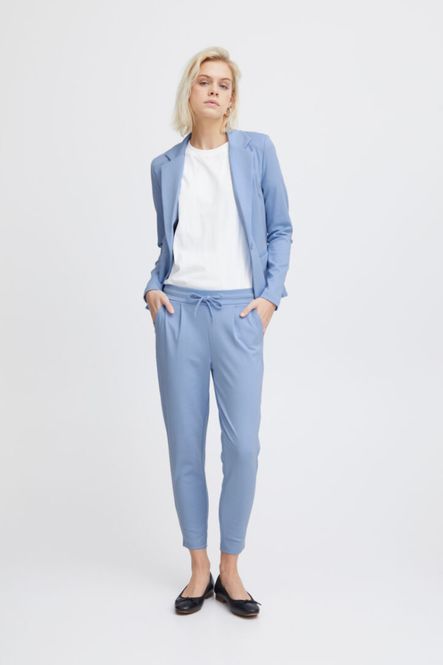 Hovedbilde IHKATE Cropped Pants 20104757 - Della Blue 164020