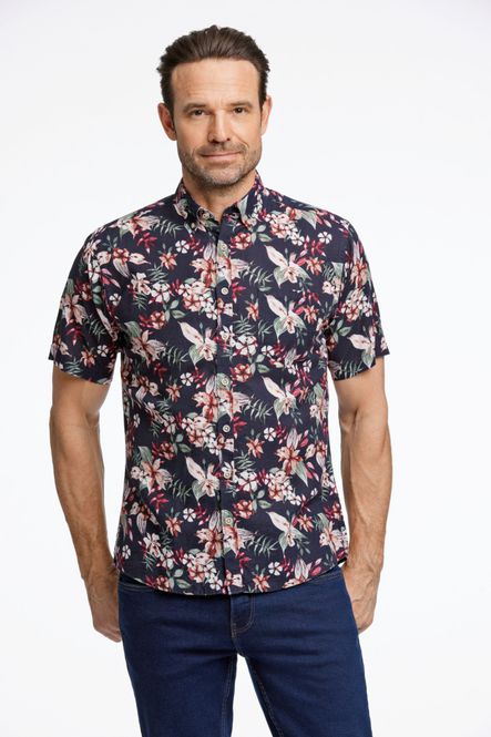 Hovedbilde JACK`S Cotton/linen Shirt 3-210111 - Black/Red