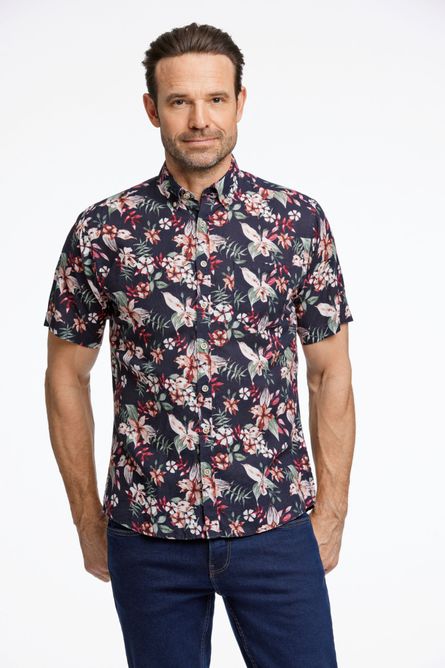 Hovedbilde JACK`S Cotton/linen Shirt 3-210111 - Black/Red