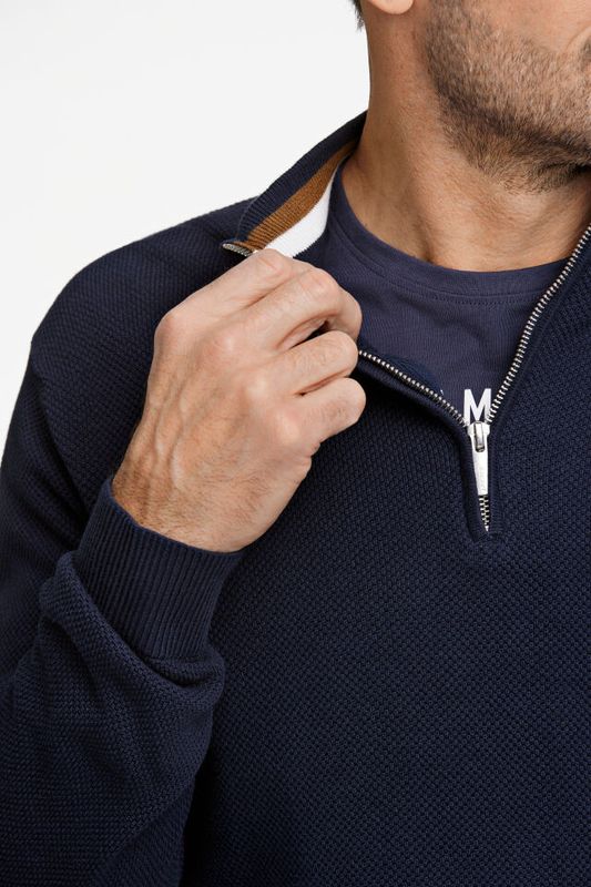 Jack´s Zip neck knit 3-831055 - Navy