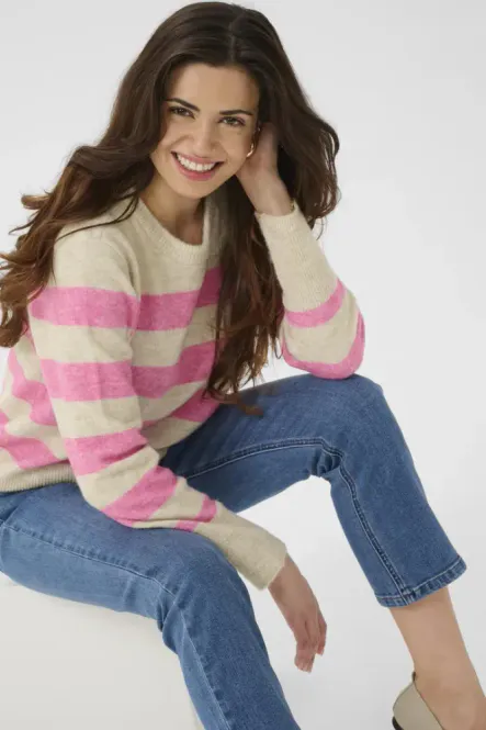 Hovedbilde KANiel Striped Pullover 10511212 - Feather ...