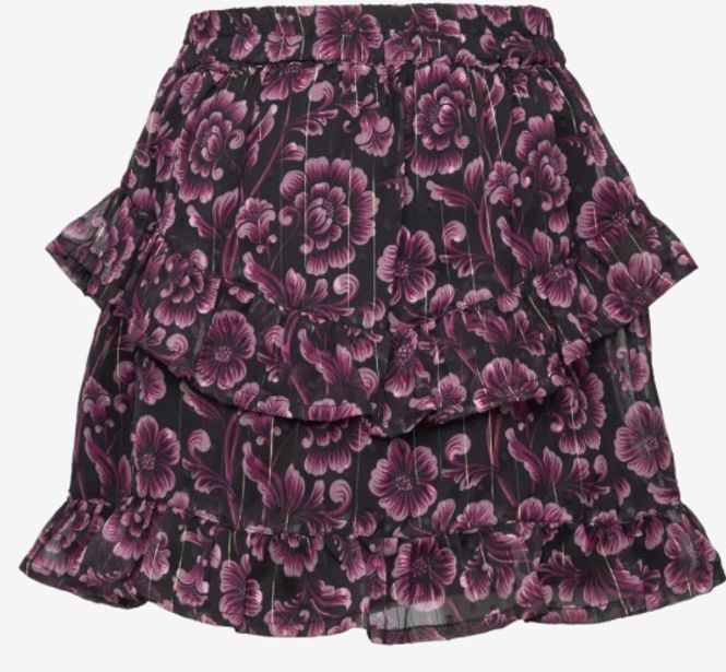 Hovedbilde Skirt Flower Dobby 823019 - 1007 black