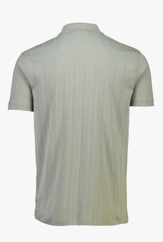 Hovedbilde Lindbergh Jacquard Polo Shirt 30-404115 - Khaki Green