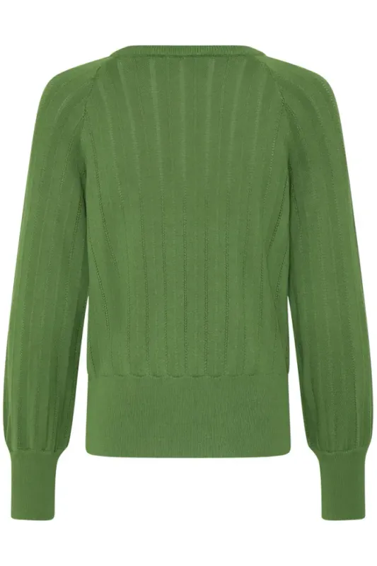 BYMMorla Pointelle Jumper 20819180 - Artichoke Green 180125