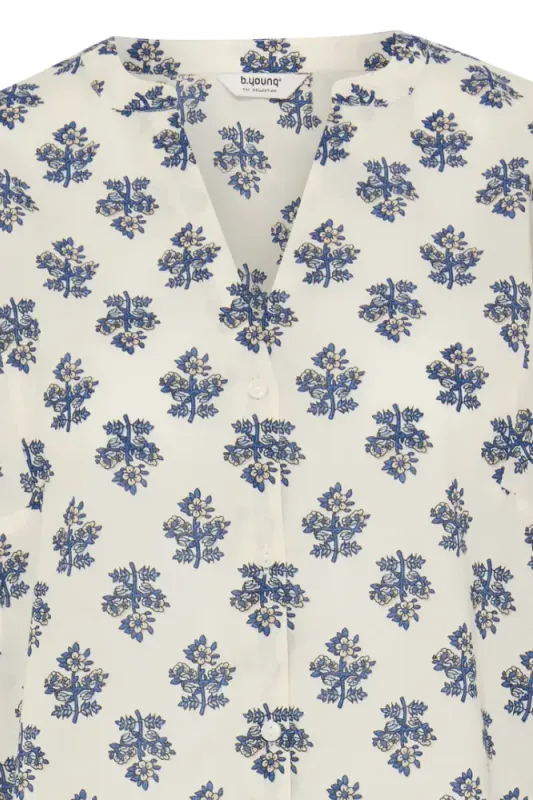 BYGanga Shirt 20819245 - Birch Blue Flower 900010383