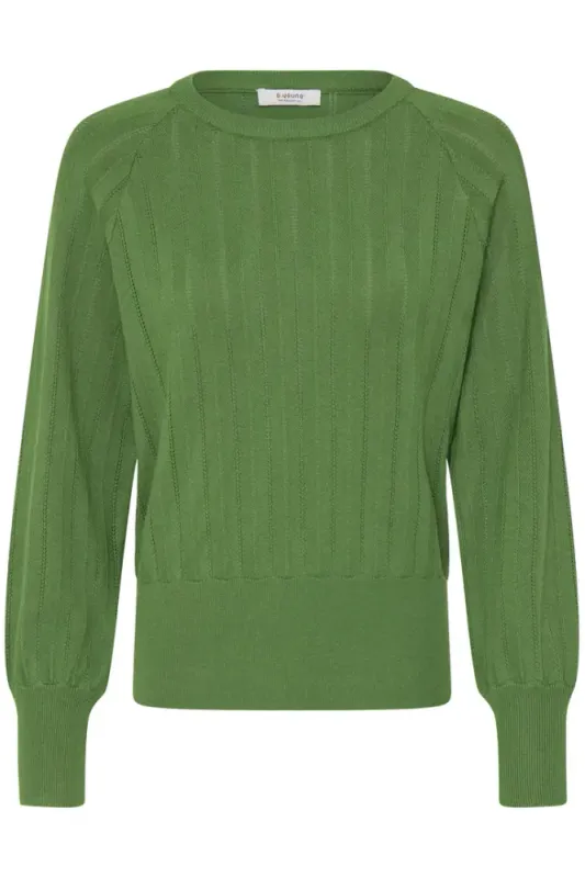 BYMMorla Pointelle Jumper 20819180 - Artichoke Green 180125