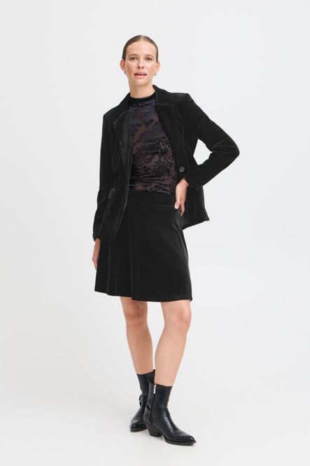 Hovedbilde BYPerlina Velour Skirt 20815934 - Black 200451