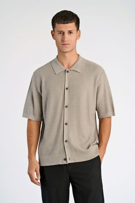 Hovedbilde Bison Knitted Polo Cardigan 30-804130 - Soft ...