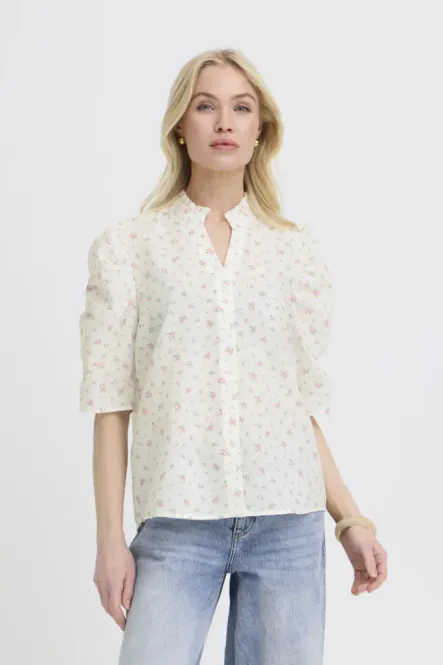 Hovedbilde BY Idida Shirt 2o819341 - White / Pink Roses ...