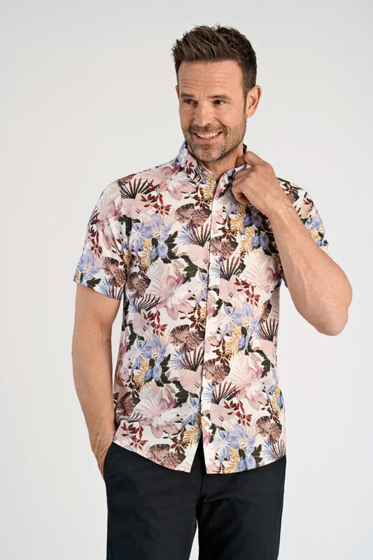 JACK`S Cotton/linen Shirt 3-210147 - Mixed Colours