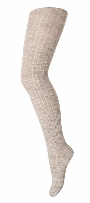 Hovedbilde MP Ullstrømpebukse - Light Brown Melange 202 - ...