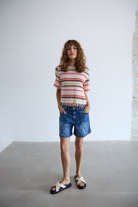 Hovedbilde ICHI Twiggy Shorts 20122700 - Denim 200928