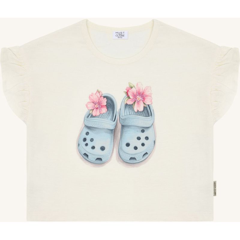H&C Alma Sandals T-shirt 12475 - Ivory 3270