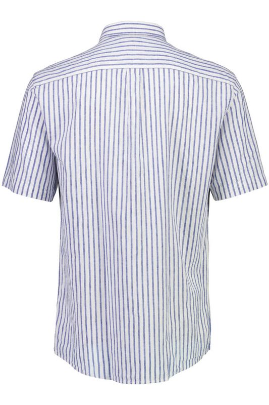 JACK`S Striped Cotton/linen Shirt 3-210151 - White/Blue