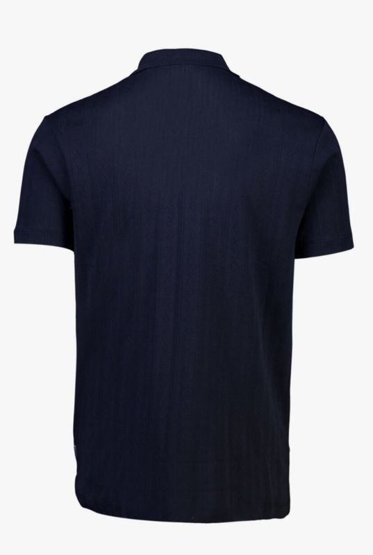 Hovedbilde Lindbergh Jacquard Polo Shirt 30-404115 - Navy Blue
