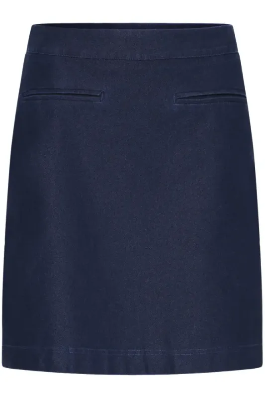 Hovedbilde IHKATE Skirt 20124732 - Dark Blue Denim 900000556