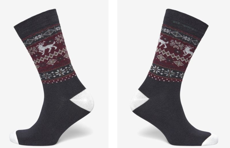 Hovedbilde Lindbergh Christmas Bamboo Socks 30-991162- off white