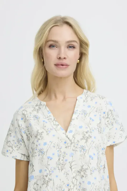 Byfalakka V-neck Dress 20811336 - Primrose Blue 900011006