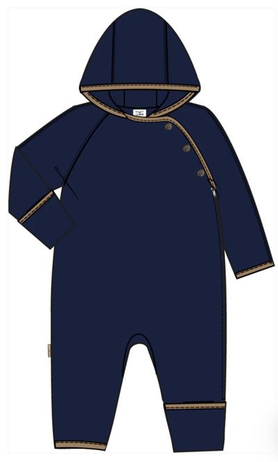 Hovedbilde H&C Mevi Hood Wool 38353 - More Navy 4250