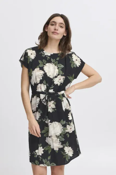 Bilde av Bymmjoella Oneck Dress 20811226 - Black roses ...